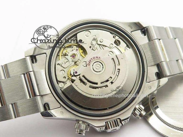 MIROTIME 0114 Minimalist Pilot Chrono 3777 43mm ZF 1:1 Best Edition Black Dial On SS Bracelet A 7364